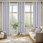 MIULEE Blackout Curtains for Bedroom 2 Panels 40x84 Inch Long Greyish White | - Image 6