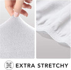 PureFit Super Stretch Chair Covers Fleece Couch Covers - Image 4