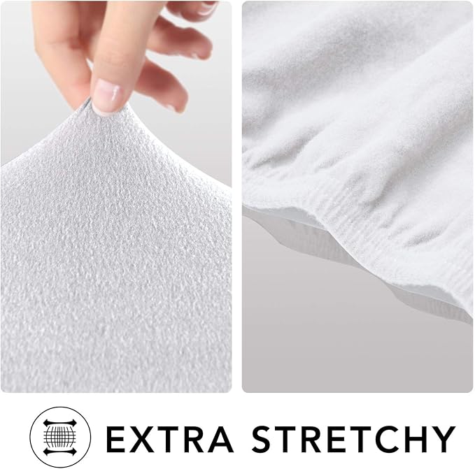PureFit Stretch Couch Covers for Sofa Large Sofa Slipcovers White | 1-Piece - Image 4