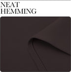 NICETOWN Kitchen Curtains, Short Blackout Curtains & Drapes, Toffee Brown - Image 6