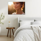 GAIYUAO Customized Canvas Pictures for Wall Custom Canvas Print Poster Personalized Photo Prints Frame Large Wall Art Picture for Living Room 20x30in