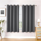 ChrisDowa Blackout Curtains for Bedroom and Living Room 45 Inches Long | 2 by ChrisDowa