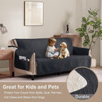 Quilted Grand Sofa Covers for 4 Cushion Couch, Couch Cover for Grand Sofa - Image 8