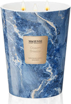 M&SENSE Ocean Breeze Scented Candles for Home, 3-Wick Highly Scented Jar Candles, 35 Oz 150 Hours Long Lasting Burning Candles Gifts for Women, Relaxing Aromatherapy Candle for Stress Relief