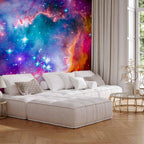 artgeist Premium Wall Mural Abstract 118x83 in - XXL Non-Woven Wallpaper Fleece Wall Decor Photo Print Picture Image Design Abstract Cosmos Sky Star i-G-10010-a-a