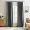 Classic Grey Color Curtains 2 Panels, Viral Pinch Pleat Vertical Drapes by KEQIAOSUOCAI