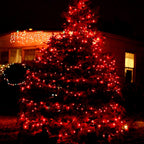TW SHINE Red Christmas Lights, 20FT 100 Count Incandescent Christmas Mini Tree String Lights, Waterproof Christmas Decorations for Outdoor Indoor Xmas Patio Home Party Garden Yard Decor