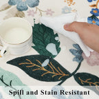 5x7 Living Room Area Rugs: Washable Floral Non-Slip Rug - Image 5