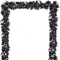 DearHouse 2 Pack Fall Maple Leaf Clearance, 5.9Ft/Piece Halloween Maple Foliage Garland Black Autumn Decor for Home Fireplace Party (Black)