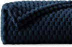 BEDELITE Navy Throw Blanket for Couch, Soft Cozy Gifts for Women, 50 * 60 | 3D - Image 2