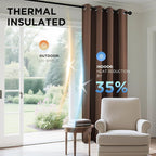Joydeco Blackout Curtains 108 Inch Length 2 Panels Set, Thermal Insulated Long - Image 5