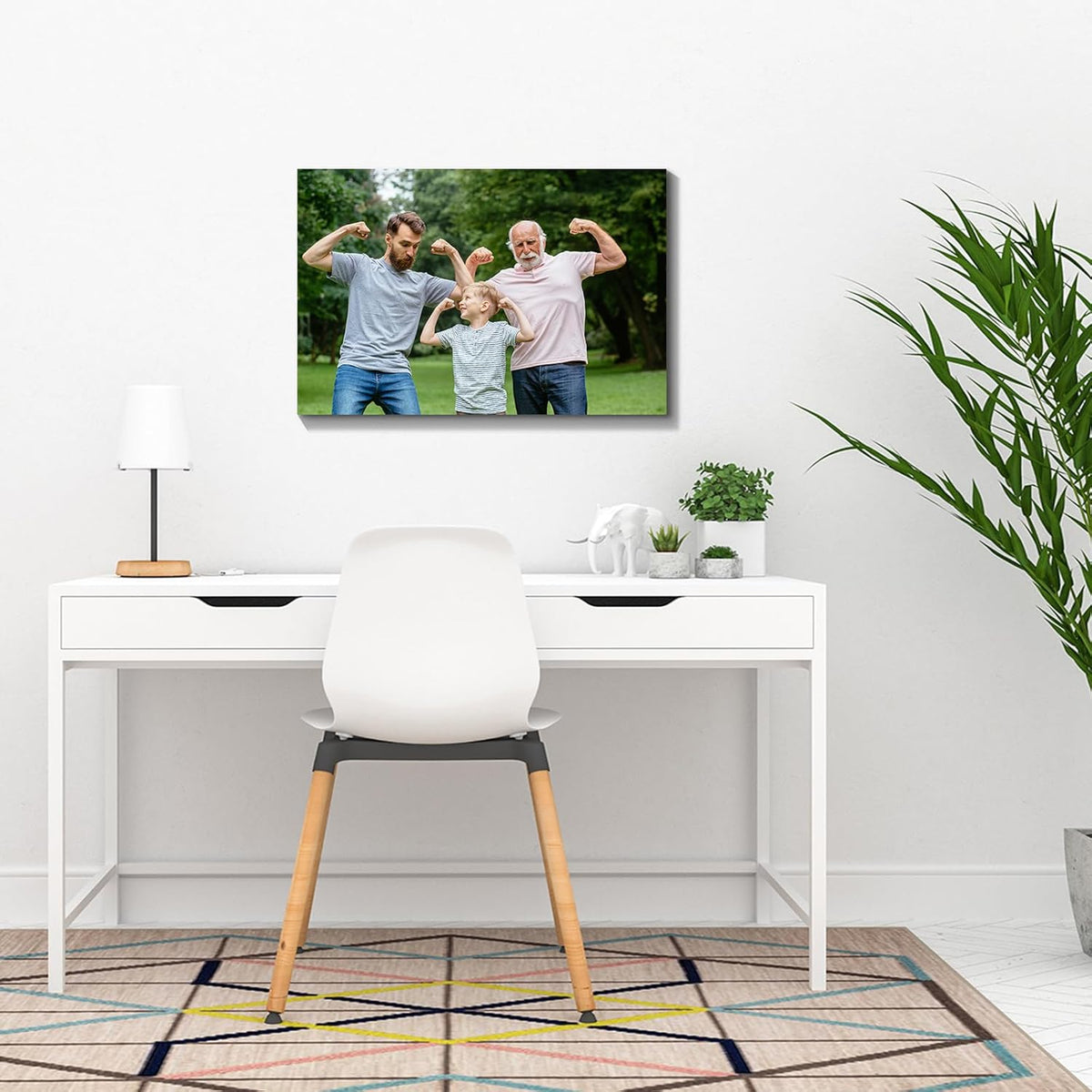 Wewejia Personalized Photo to Canvas Print 18x12inch - Canvas Prints With Your Photos on Custom Wall Art for Bedroom, Living Room, Wedding Baby Pet Family Picture Wall Art