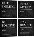 Inspirational Canvas Wall Art, Quotes Motivational Wall Decor Print Pictures for Office Wall Decor, Entrepreneur Poster Framed Artwork for Women Men Home Bedroom Living Room Decor Decoration 16”X16”X4