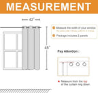 Short Blackout Curtains for Bedroom, 42 x 45 Inch, 2 Panels | Thermal Insulated - Image 7