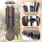 Personalized Wind Chimes, Wind Chimes for Loss of Loved Father/Mother/Lover, Commemorative Sympathy Bereavement Gifts for Condolences/Funeral (36 inch)