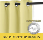 NICETOWN Blackout Short Curtain 63 inches Long - Image 5