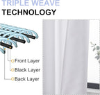 Simplebrand Ava Pure White Long 10ft Curtains - Image 5