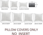 Fancy Homi 2 Packs White Samll Decorative Throw Pillow Covers 12x12 Inch - Image 7