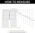 SpaceDresser Check Sheer Curtains 90 Inches Long - Image 6