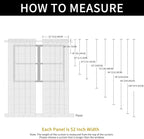 SpaceDresser Check Sheer Curtains 96 Inches Long - Image 6
