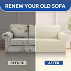 Stretch Oversized Couch Covers for Sofa Slipcover, Soft Jacquard Non-Slip - Image 7