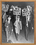 Vintage Prohibition Beer Poster LARGE 11x14 FRAMED - Unique Wall Art Decor for Home, Bar, Cafe - Funny Saying Retro Art Print - Bar Room Decor, Vintage Decorations - Bar Art, Retro Decor, Funny Saying