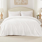 Exclusivo Mezcla Soft Waffle Fleece Bed Blanket Twin XL Size, Cozy Fluffy Design - Image 3