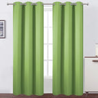 Light Green Thermal Blackout Curtains/38 x 84 Inch/Set of 2 Panels Room by Lemomo