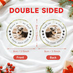 Personalized Pet Memorial Gifts - Custom Photo, Name & Dates - Forever in Our Hearts Acrylic Keepsake Ornament - Dog Memorial Gifts for Loss of Dog, Cat