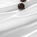 MIULEE White Linen Curtains 2 Panels Window Drapes 37x72 Inches | Curtains - Image 2