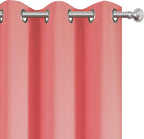 Coral Blackout Curtains 38 x 63 Inch Length/Set of 2 Curtain Panels/Thermal - Image 6