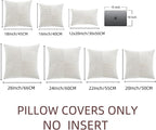 Fancy Homi 2 Packs Cream White Samll Decorative Throw Pillow Covers 12x12 Inch - Image 7
