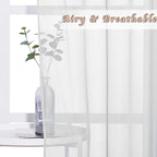 NICETOWN Sheer Curtains 84 Inches Long - Image 3