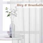 NICETOWN Sheer Curtains 72 inches Long - Image 3