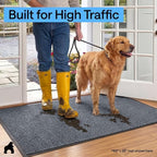 GORILLA GRIP Waterproof Traffic Guard Door Mat, Indoor Outdoor Durable Entryway - Image 7