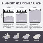 Chunky Knit Blanket - Luxury Soft Cozy 40 * 50 Throw Blanket,100% Woven Blanket Rope Knot Throw Blanket for Couch, Sofa, Home Decor, Gift - Machine Washable(White)