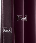 MIULEE Dark Purple Velvet Curtains 52x84 inches Luxury Blackout Curtains | - Image 6