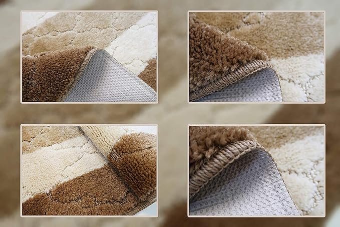 9 Ft Long Beige Kitchen Hallway Runner Rug, Non-Slip Washable 2'2" X 9' Rubber - Image 5