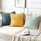 MIULEE Mint Green Corduroy Pillow Covers 20x20 Inch - Image 5