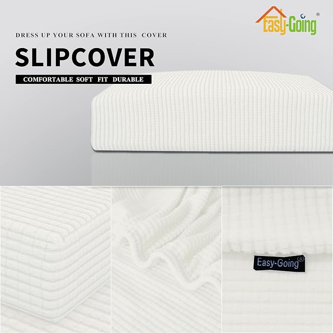 Easy-Going Stretch 1 Piece Chair Couch Cushion Cover - Image 3