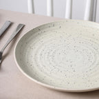 Stone Lain Dua 4-Piece Dinner Plate Set Stoneware, White