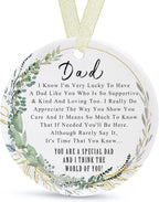 Dad Ornaments 2025 Father Ohday Best Dad Ever Gift Father Day Dournament Dad Christmas Ornament for Father from Son&Daughter Forever Ornament Father's Day Dad's Birthday (2.9"