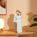 Elderly Mom and Son Figurines, Mother and Adult Son Statues, Love My Mom Gift for Mother’s Day Anniversary Birthday Christmas