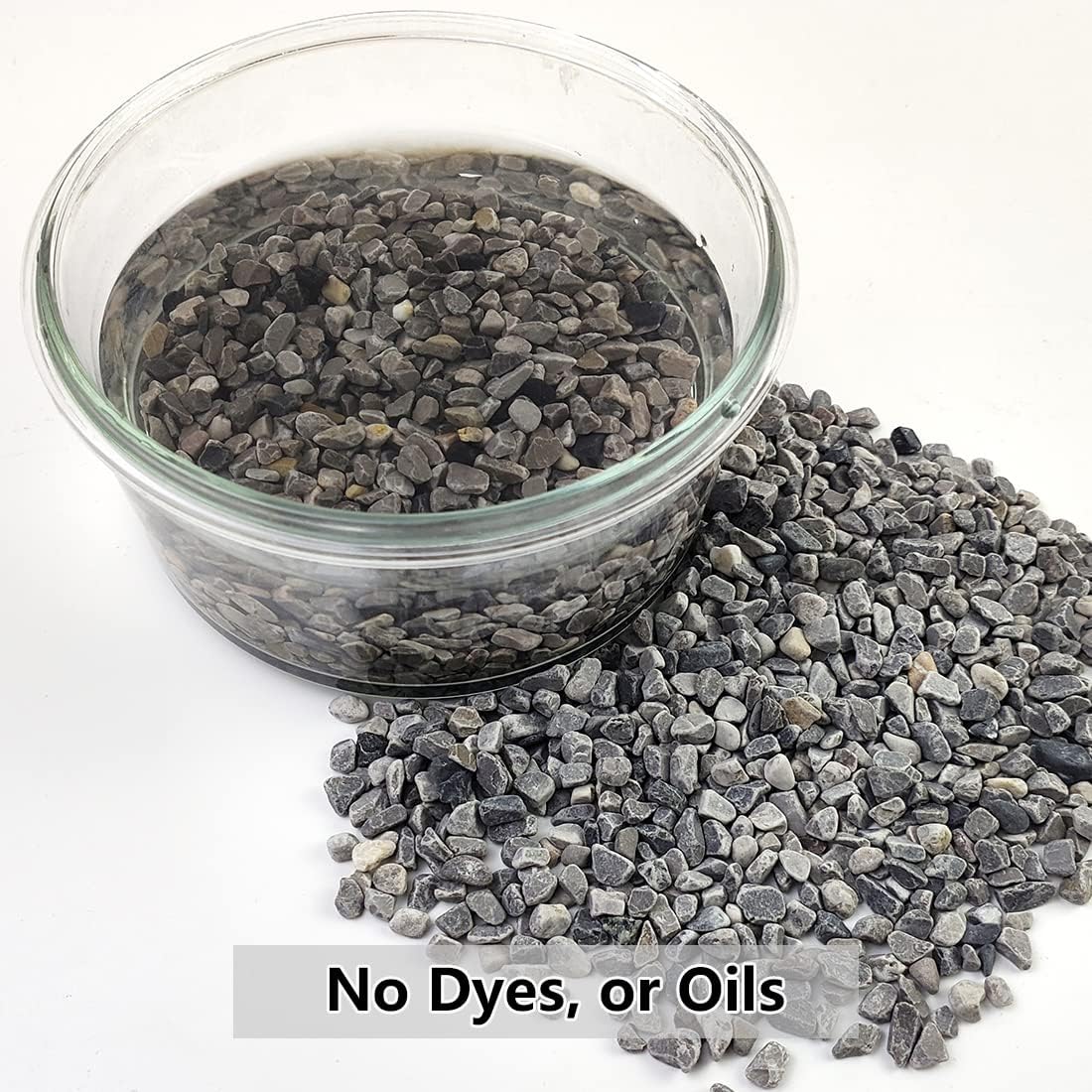 10LB Succulent and Cactus Gravel, 1/5 Inch Natural Decorative Polished Pebbles for Landscaping, Grey River Rocks for Plants, Vases, Aquariums, Terrarium and Outdoor Gardening