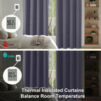 Simplebrand Ava Greyish Purple Blackout Curtains - Image 6