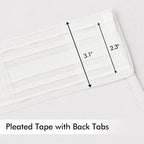 MIULEE Pure White Back Tab Blackout Curtains 52x84 Inch Length 2 Panels Set | - Image 4