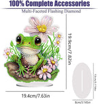 Diamond Painting Kits for Adults Beginners, 5D Full Drill Frog Crystal Art Desktop Ornament, DIY Single Sided Home Office Desk Decor, Creative Craft Gift Set with Tools
