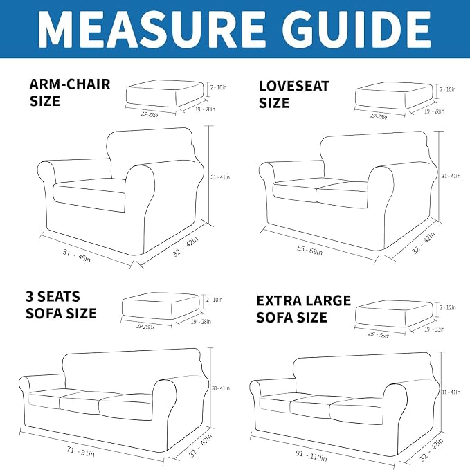 XINEAGE 2026 New 3 Pieces Couch Covers - Image 2