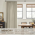 MIULEE Burlywood Birch Pinch Pleated 100% Blackout Curtains 40x102 Inches | - Image 3