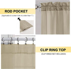 Taupe Sheer Curtains 63 Inches Long 2 Panels - Image 2